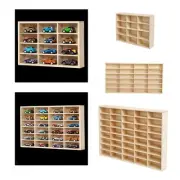 Wooden Storage Divider Box Tabletop Box for Personal Toy Figurines Counter
