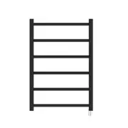KG 6 Bars Electric Heated Towel Rack Black 650_500_110