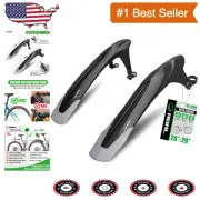 Universal Adjustable MTB Mud Guard Set for 24-29 Inch Bikes - Splash Protection