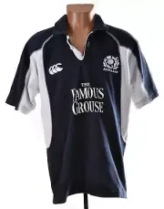 SCOTLAND 2003 RUGBY UNION SHIRT CANTERBURY SIZE M FAMOUS GROUSE