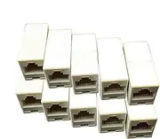 Ethernet Coupler - Female to Female Ethernet Extender | Modular Plug 10x Network Cable Connector for Seamless Connectivity