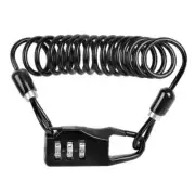 Helmet Lock Mountain Bike Safety Wire Cable Lock (Portable Password Steel)