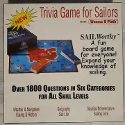 Sail Worthy Vintage 1996 Deadstock NOS Sailor Sailing Trivia Game Weems Plath