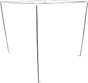 Ciieeo Canopy Bed Frame for 2m Bed 3 Corner Bed Poles Netting Frame Bracket Stainless Steel Bed Netting Canopy Frame Post Curtains Support Frame