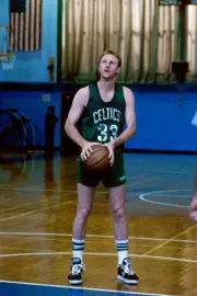 Larry Bird Boston Celtics during practice circa 1986 at the Boston- Old Photo 6