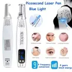 Handheld Picosecond Laser Pen Tattoo Freckle Removal Machine 9 levels Blue Light