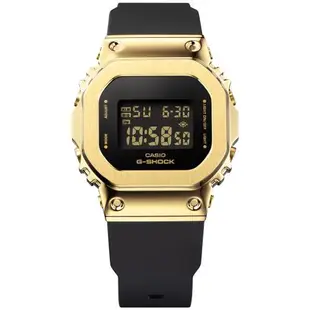 CASIO G-SHOCK 經典方框 奢華黑金電子腕錶 GM-S5600GB-1