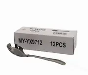 5Pcs 17CM Stainless Steel Teaspoons Flatware Coffee Soup Tea Spoons