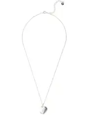 [Mocha] Elly Lou Lana Heart Locket Necklace in Silver