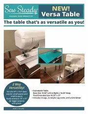 NEW SINGER Sew Steady Versa Table 16” x 13.5” or Extend to 16” x 27”