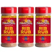 3x Famous Dave's Rib Rub Pork Meat Seasoning 5.5oz Food Grilling Smoky Spice Mix
