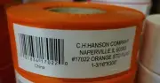 300' CH Hanson PVC Flagging Tape Marking Ribbon HIGH VISIBILITY ~ORANGE