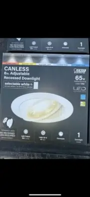 4 Feit Electric Canless 6in. Adjustable Recessed Downlight