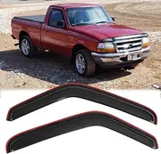 Sunproof Rainproof Side Window Wind Deflector, 2pcs Protective Reoplacements Rain Guards Set, Window Visor fit for 1993-2011 Ford Ranger,1994-2010 Mazda B2300/B4000,1994-2008 Mazda B3000