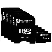 Synergy Digital 2GB MicroSD Memory Cards - Pack of 5