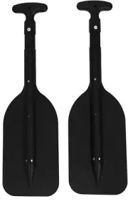 Kayak Paddle Aluminum Alloy T- Handle Paddle Emergency Telescoping Paddle for Bo