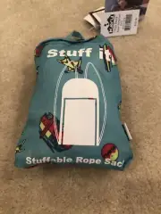 NWT! KAVU Pack Attack Stuffable Rope Sack Aqua Wingman O/S