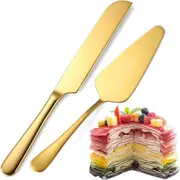 2pcs Wedding Cake Knife Server Cutter Stainless Steel Cake Cutting Set