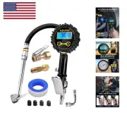 Digital Tire Inflator with Pressure Gauge, 200 PSI 0.1 Res w/LED Flashlight, ...