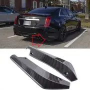 For Cadillac Escalade CTS Carbon Fiber Rear Bumper Canard Splitter Diffuser Lips