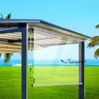 Retractable Shade Screen Outdoor Privacy Blinds Waterproof With Aluminium Frame