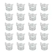 20 Pack Spring Band Hose Clamps for 14.5-15.2mm OD Hose Band Clips White