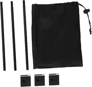 Abaodam 1 Set Portable Adjustable Grill Pan Bracket for Camping Sturdy Support Stand for Outdoor Barbecue Compact Design with Storage Bag for Kitchen Grill Pan Setup