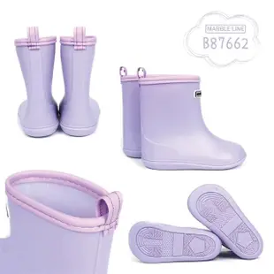 【日本MARBLE LINE】兒童雨鞋(B87662G 淡灰色)