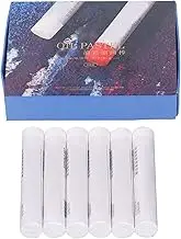 6 PCS White Soft Pastel Set, Safe Smoothing Oil Pastels, Oil Pastels Painting Kit, Unique Texture Sketching Chalk Pastels Sticks for Art