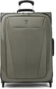 [Travelpro] Maxlite 5 Softside Expandable Upright 2 Wheel Luggage, Lightweight Suitcase, Men and Women, Slate Green, Checked-Medium 26-Inch, Maxlite 5 Softside Lightweight Expandable Upright Luggage