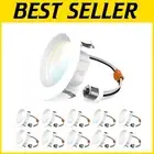 Energy-Efficient 4 Inch LED Downlights with Dimmable & CCT Selection - 10 Pack