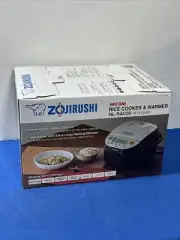 Zojirushi Micom Rice Cooker & Warmer 3-Cup Silver Black New ML-BAC05
