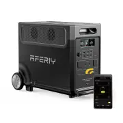 [UK Direct] Aferiy P310-EC-H 3600W Portable Power Station,1/2* 3840Wh P310-EC-S Extension Battery, Support APP Solar Gen