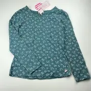 Girls size 8, Pumpkin Patch, floral stretchy long sleeve top, NEW