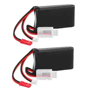 2S Lipo Battery 7.4V 1000mAh PH2.0 &JST Plug for Axial SCX24 1/10 1/16 1/18 1/R3 js 2PCS