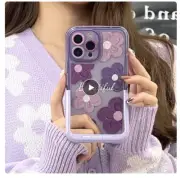 Phone Case For iPhone 13 Pro 14 Pro Max Shockproof Cover Protection Flower
