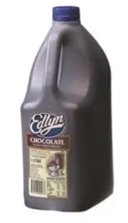 CHOCOLATE EDLYN FLAVOUR TOPPING SYRUP 3L Bottle Thick Shake Milkshakes /Sundaes
