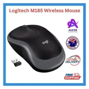 Logitech M185 Wireless Optical Mouse + USB Receiver Fit Compact FREE SHIPPING AU