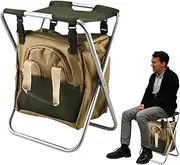 Garden Stool with Bag, Folding Garden Stool | Folding Garden Chair and Bag | Garden Tool Organizer, Camping Stool, Garden Tool Holder, Seats