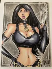 X-23 LARA X-MEN Sketch Card Original Art ACEO Chris McJunkin 2025 SALE!