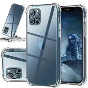For iPhone 12 11 Pro Max X XR 6 7 8 Plus SE 2020 Shockproof Clear Cover Case