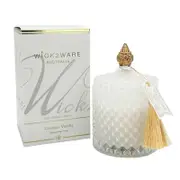 Candle SOY Jar Diamond 200g Coconut Vanilla White