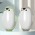 Penguin Lint Roller Reusable Lint Remover Portable Lint Roller (Green and Grey)