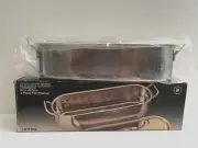 Vintage Himark Stainless Fish Poacher Veggie Steamer Complete 18"L x 6"W NEW!!!!