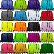 60 Pieces Drawstring Backpack Bags Sports Sackpack Bulk Cinch Gym Bag For Wom...