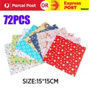 72 Sheets Japanese Square Folding Origami Craft Paper 12 Patterns Mix Colour