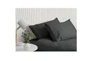 Sheraton Luxury 1000TC Cotton Single Bed Fitted Sheet Set w Pillowcase Fossil