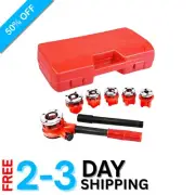 Compact Manual Pipe Threader Kit with 6 Die Sizes for Easy Handling & Storage