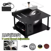 100W Electric Bench Cutting Tool Machine Table Mini Saw Adjustable Woodworking