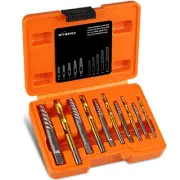 Set 14Pzs Extractor Tornillos y Brocas Izquierda HSS Cobalto